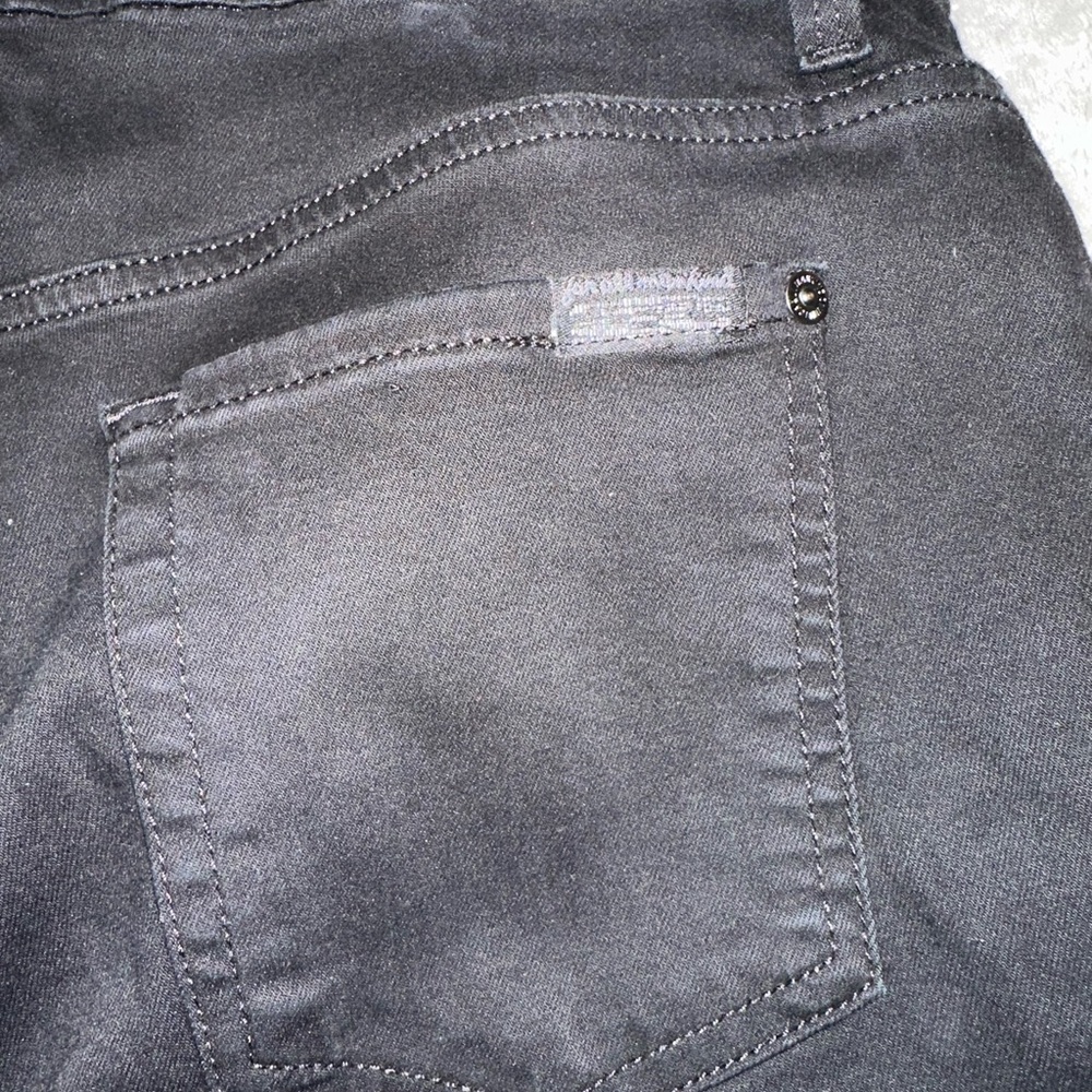 7 for all Mankind black high rise skinny jeans size 29